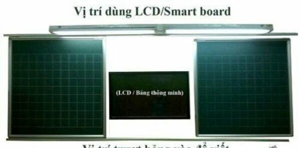 Bảng trượt ngang 2 lớp 1 trượt
